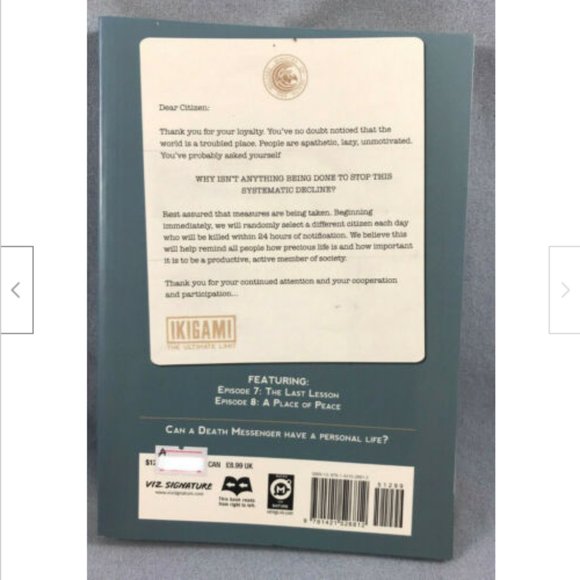 Ikigami Vol 4 Ep 7 & 8 Ultimate Limit Viz Manga Anime Book Teen+ English Mase - Picture 2 of 2